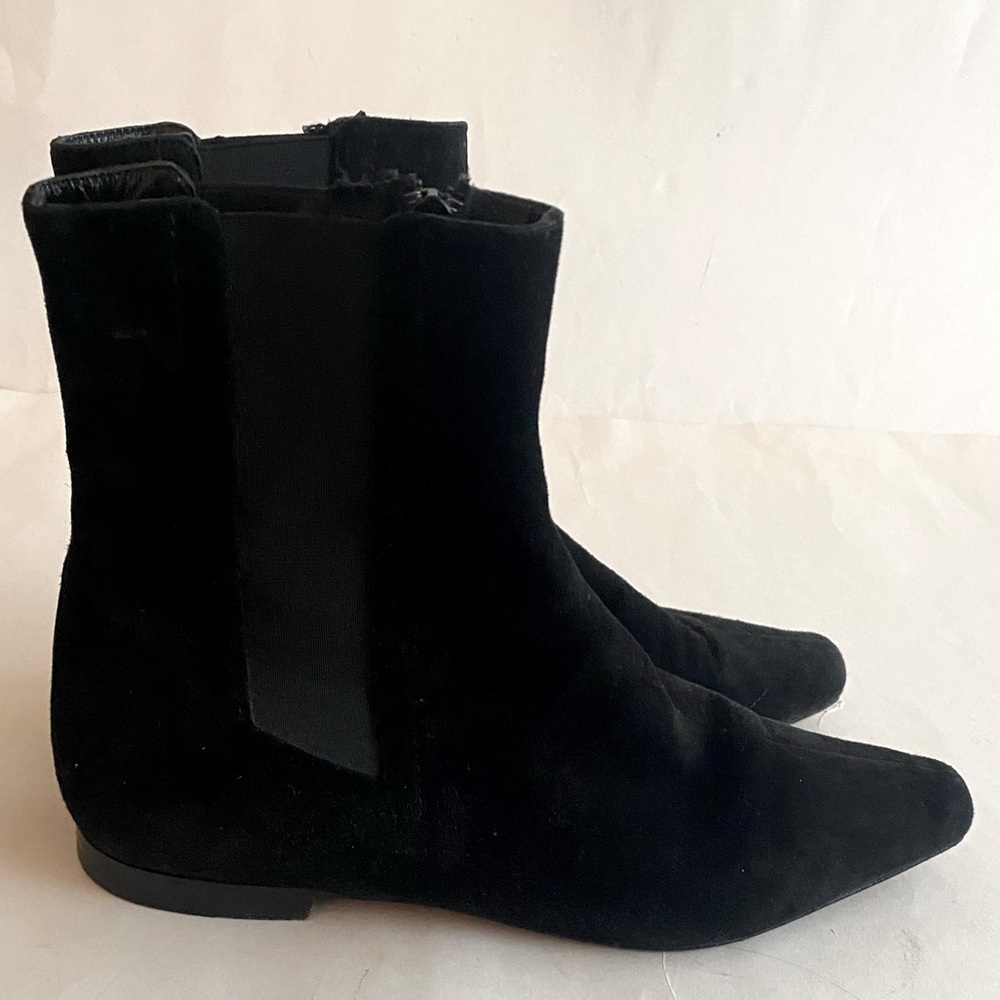 Manolo Blahnik Boots Suede Chelsea - Picture 4 of 5